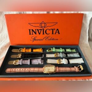 Invicta Special Edition Watch with Colorful Straps